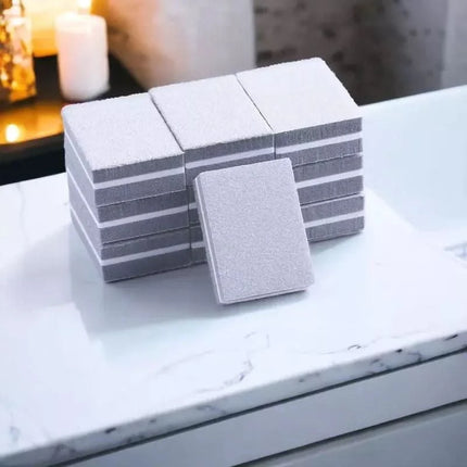 MINI poliravimo bokeliai 100/180, 50 vnt pilki - Beauty Kit