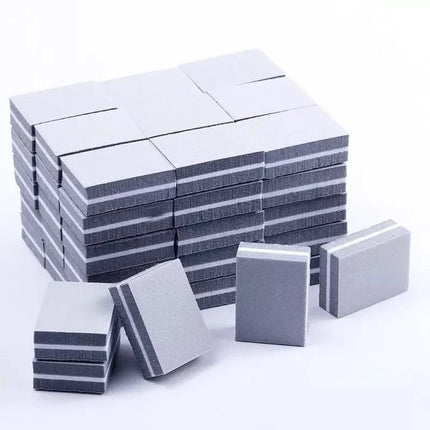 MINI poliravimo bokeliai 100/180, 50 vnt pilki - Beauty Kit