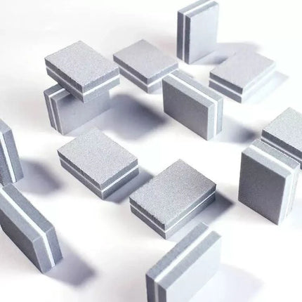 MINI poliravimo bokeliai 100/180, 50 vnt pilki - Beauty Kit