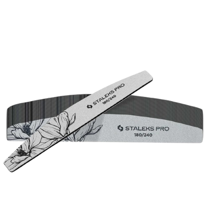 Nagų dildė mineralinė Staleks PRO Expert 40, D forma, 180/240 gritų, 25vnt