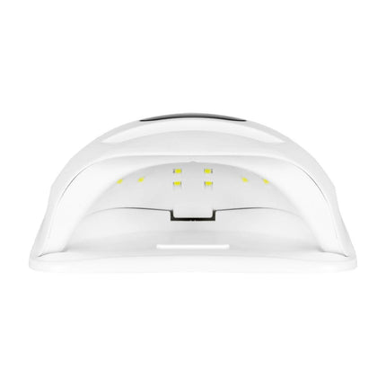 GLOW S1 nagų lempa rožine aukso spalva – ideali pedikiūro ir manikiūro salonams