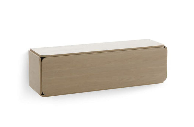 Sieninė spintelė Nat 1350 Air, ruda spalva