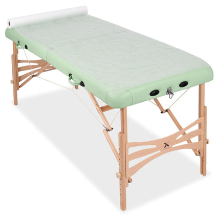 Neaustinė medicininė ritininė paklodė 70 cm × 50 m 15 g/m², balta – nuotrauka 6