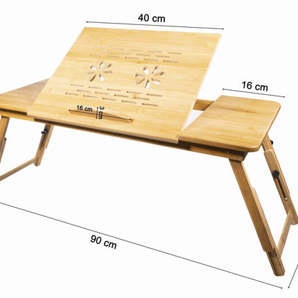 Nešiojamojo kompiuterio staliukas XL, rudas - Beauty Kit