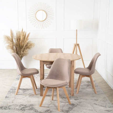 NEVEL Smėlio spalvos kėdė - Beauty Kit