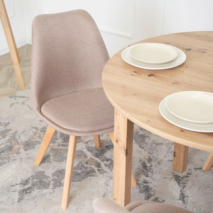 NEVEL Smėlio spalvos kėdė - Beauty Kit