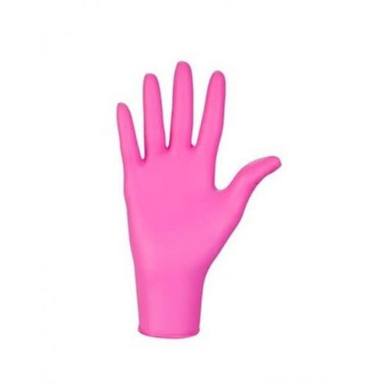 Vienkartinės nitrilinės pirštinės Berry Rosy M, rožinės