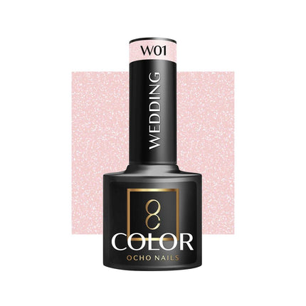 OCHO NAILS kamufliažinis hibridinis nagų lakas WEDDING W01 5g – profesionalus manikiūro ir pedikiūro lakas