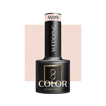 OCHO NAILS kamufliažinis nagų lakas WEDDING W09 5g – hibridinis lakas manikiūrui ir pedikiūrui