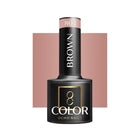 OCHO NAILS hibridinis nagų lakas BROWN 803 5g rudas gelinis lakas profesionaliam manikiūrui