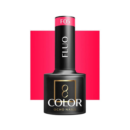 OCHO NAILS hibridinis nagų lakas FLUO F05, 5g - Beauty Kit