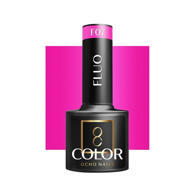 OCHO NAILS hibridinis nagų lakas FLUO F07, 5g - Beauty Kit