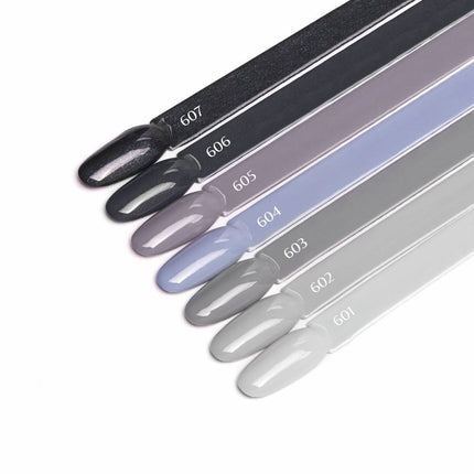 OCHO NAILS hibridinis nagų lakas GRAY 607, 5g - Beauty Kit