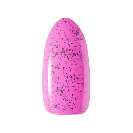 OCHO NAILS Muffin M03 nagų lakas salonui – sezoninis dizainas su smulkių taškelių efektu