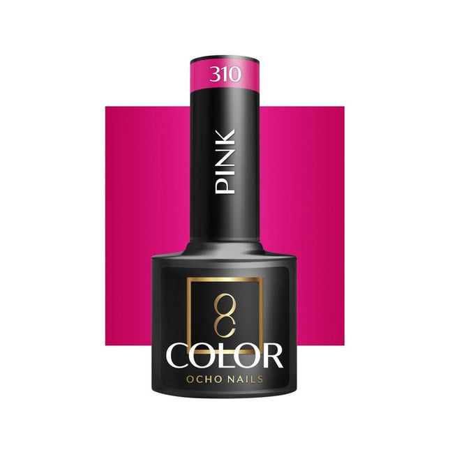 OCHO NAILS hibridinis nagų lakas PINK 310, 5g - Beauty Kit