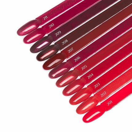 OCHO NAILS hibridinis nagų lakas RED 203, 5g - Beauty Kit