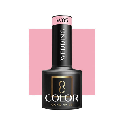 OCHO NAILS kamufliažinis hibridinis nagų lakas WEDDING W05 5g – ilgalaikis manikiūro lakas vestuvinei kolekcijai