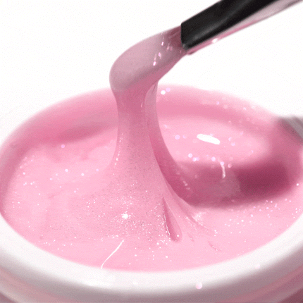 OCHO NAILS SPARKLE PINK UV nagų gelis pedikiūrui ir manikiūrui – tvirtas rezultatas, 30g