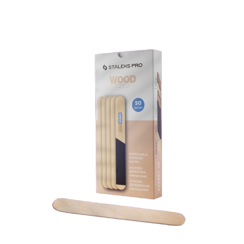 STALEKS Vienkartinis medinis nagų dildės pagrindas EXPERT 20, 50vnt.