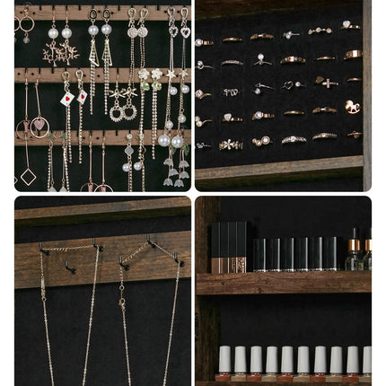 Pakabinama papuošalų spintelė su veidrodžiu JJC051K01 - Beauty Kit