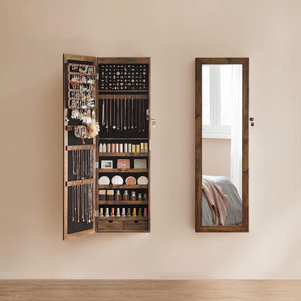 Pakabinama papuošalų spintelė su veidrodžiu JJC93CB - Beauty Kit