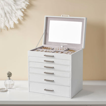 Papuošalų dėžutė JBC138, balta - Beauty Kit