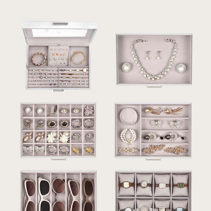 Papuošalų dėžutė JBC138, balta - Beauty Kit