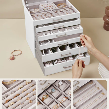 Papuošalų dėžutė JBC138, balta - Beauty Kit