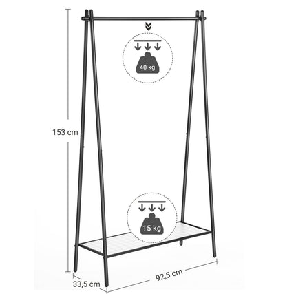 Pastatoma drabužių kabykla HSR23BK - Beauty Kit
