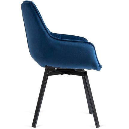 Pasukama kėdė LUNA, mėlynos spalvos - Beauty Kit