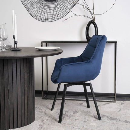 Pasukama kėdė LUNA, mėlynos spalvos - Beauty Kit