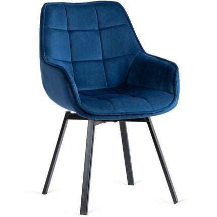 Pasukama kėdė LUNA, mėlynos spalvos - Beauty Kit