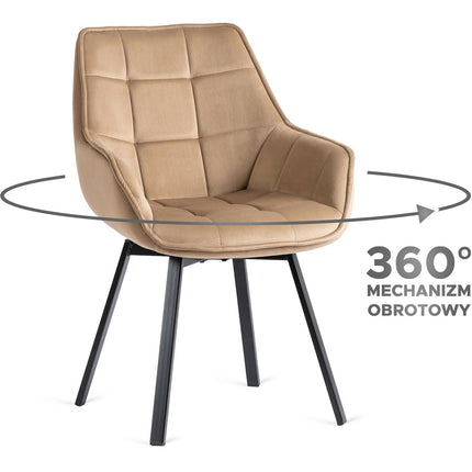 Pasukama kėdė LUNA, smėlio spalvos - Beauty Kit