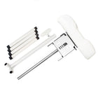 Pedikiūro kojų atramos stovas su balta pagalvėle Teri dulkių surinkėjui - Beauty Kit