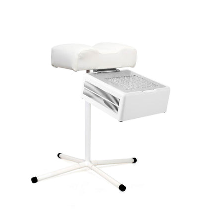 Pedikiūro kojų atramos stovas su balta pagalvėle Teri dulkių surinkėjui - Beauty Kit