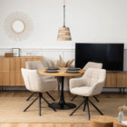 PEONY Beige besisukanti kėdė - Beauty Kit