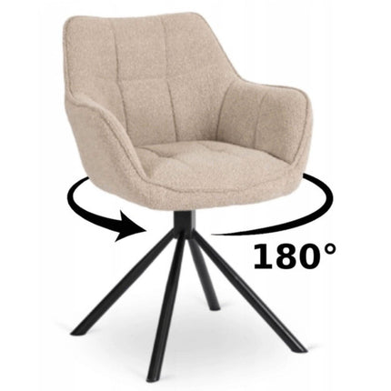 PEONY Beige besisukanti kėdė - Beauty Kit