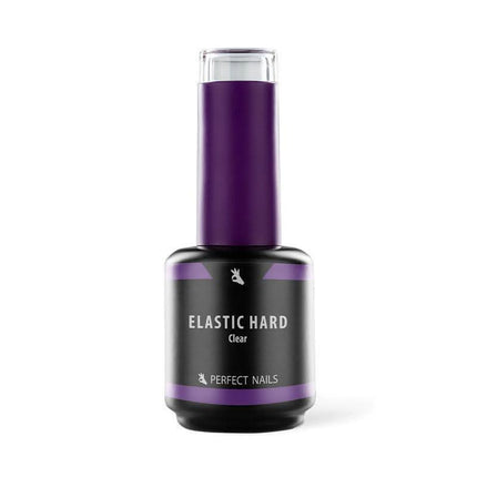 PERFECT NAILS Elastic Hard guminis bazės pagrindas CLEAR, 15 ml. - Beauty Kit