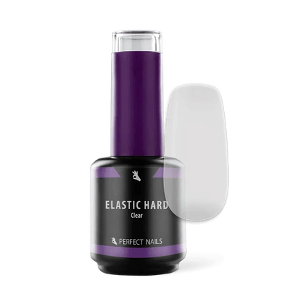 PERFECT NAILS Elastic Hard guminis bazės pagrindas CLEAR, 15 ml. - Beauty Kit