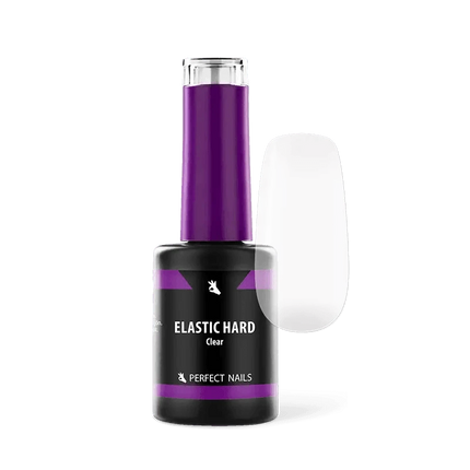 PERFECT NAILS Elastic Hard guminis bazės pagrindas CLEAR, 8 ml. - Beauty Kit