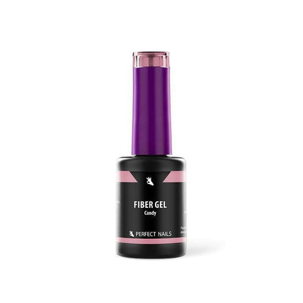 PERFECT NAILS Fiber Gel Vitamin pluoštinė gelio bazė CANDY, 8 ml. - Beauty Kit