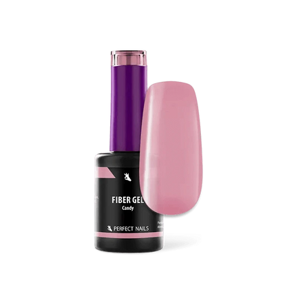 PERFECT NAILS Fiber Gel Vitamin pluoštinė gelio bazė CANDY, 8 ml. - Beauty Kit