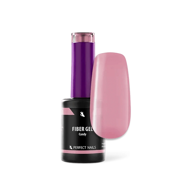 PERFECT NAILS Fiber Gel Vitamin pluoštinė gelio bazė CANDY, 8 ml. - Beauty Kit