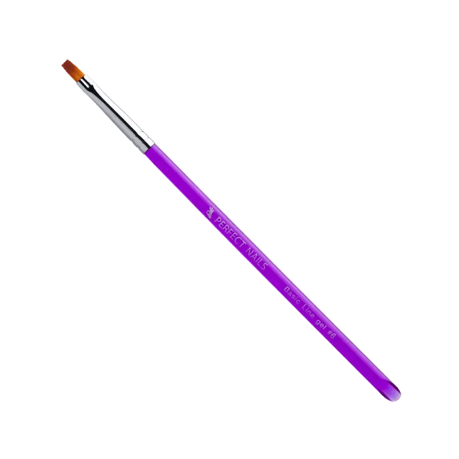 PERFECT NAILS gelinių nagų teptukas Basic Line Nr.6 - Beauty Kit