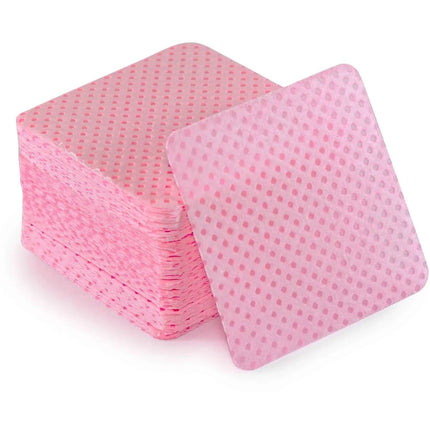 Perforuoti medvilniniai rožiniai lapeliai manikiūrui ISABELLE, 200 vnt - Beauty Kit