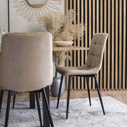 PERU kėdė, smėlinis aksomas - Beauty Kit