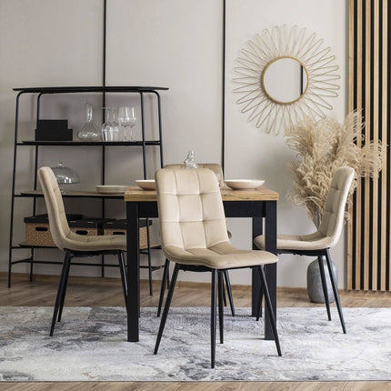 PERU kėdė, smėlinis aksomas - Beauty Kit