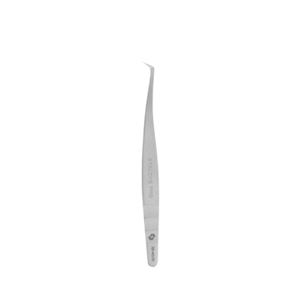 STALEKS Profesionalus blakstienų pincetas EXPERT 40 TYPE 12 (L formos, 65')