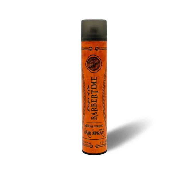 Plaukų lakas BARBERTIME Mega Strong Hold Spray itin stiprios fiksacijos, 400 ml