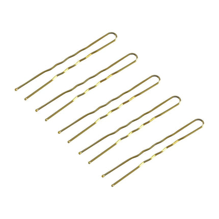 Plaukų segtukai E-57 5,6 cm., 120vnt., aukso spalvos - Beauty Kit